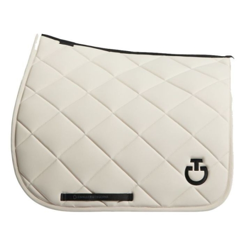 Cavalleria Toscana diamond quilted jersey saddle pad 1C1C Vanilla