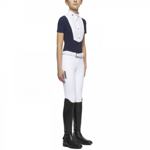 Cavalleria Toscana Logo button-up S/S girls competition shirt 7200