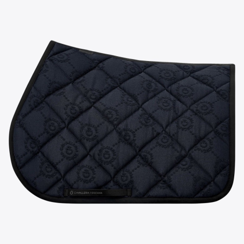 Cavalleria Toscana mini orbit jacquard saddle pad 7901 Navy