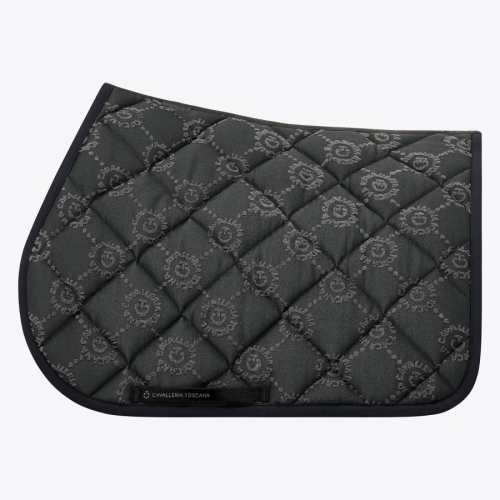 Cavalleria Toscana mini orbit jacquard saddle pad 8989 Grey