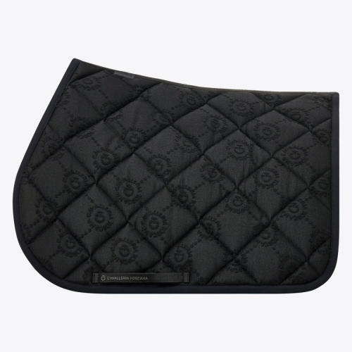 Cavalleria Toscana mini orbit jacquard saddle pad 9999 Black