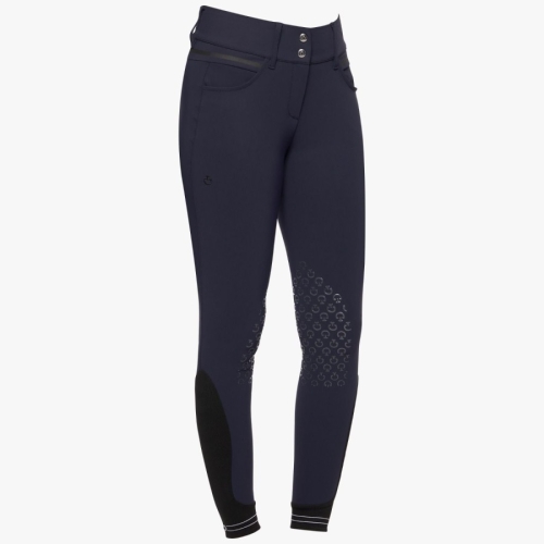 Cavalleria Toscana silicone print ladies riding breeches 7E00 Navy