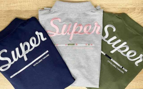 Cavalleria Toscana Super CT L/S  trainings polo 7901 Navy