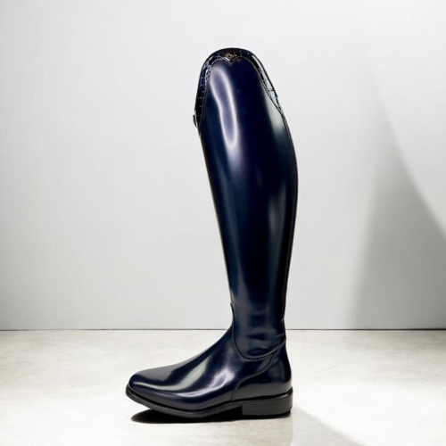 Deniro Bellini brushed blue, Capinera top Lucidi venato Blue