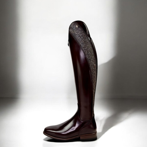 Deniro Bellini riding boots brushed oxford, Gali top Swarovski rocks copper