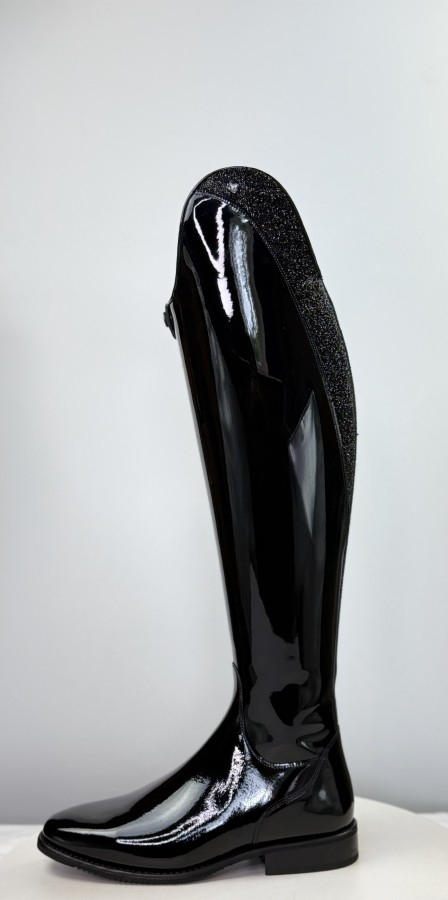 Deniro Bellini shiny black, Mica top rocks jet