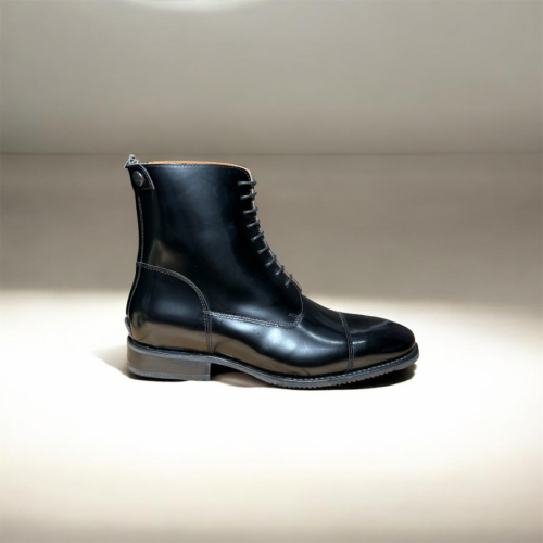 DeNiro T07 short boot Brushed Black