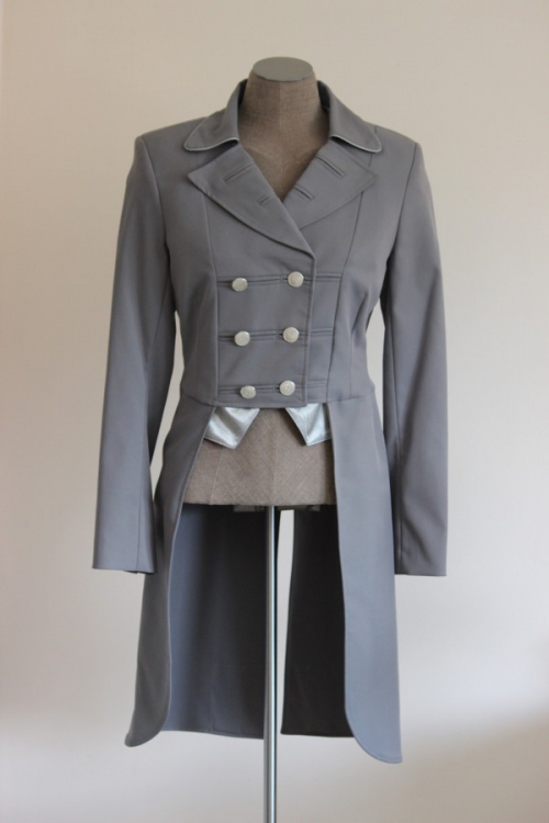 Dressage tailcoat Light grey + Silver