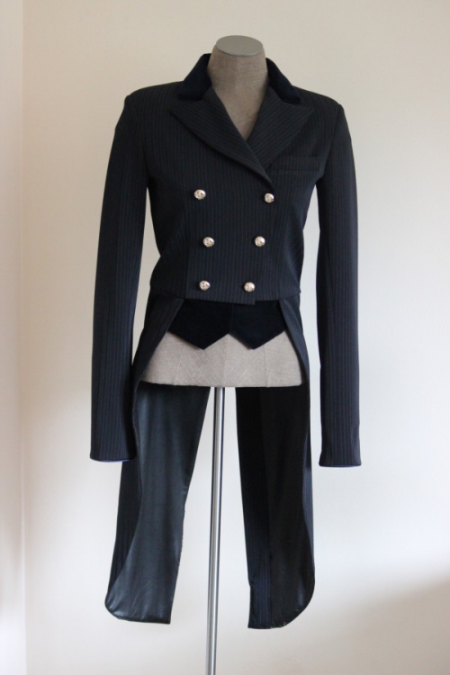 Dressuurfrack Navy striped