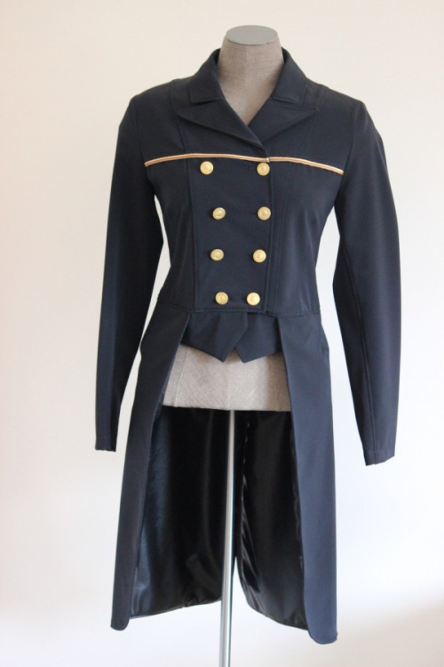 Dressage tailcoat Black + Gold