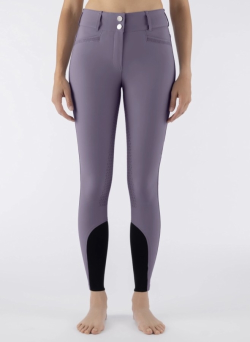 Equiline Crystalef full grip ladies riding breeches Aubergine