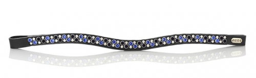 Judi Famous Double Odessa browband Tricolore Blue