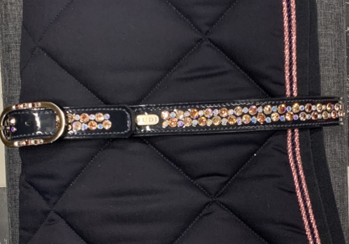 Judi Odessa Double riem Patent blue / rosé