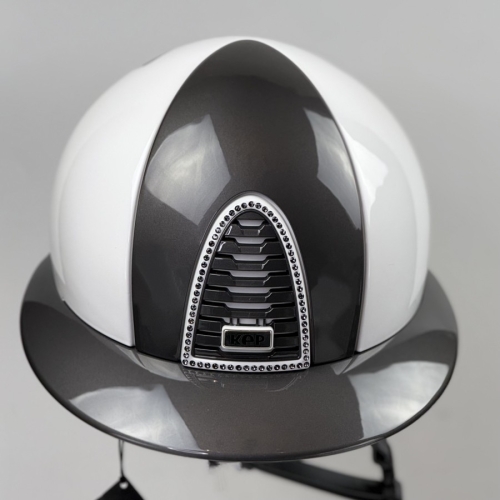 KEP Italia cromo 2.0 polish white, polish grey front, rear + polo visor. Frame Sw.