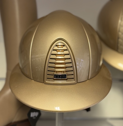 Kep italia cromo 2.0 polo metal golden sand, beige chinstrap, metal bronze subgrid