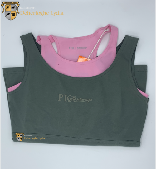 PK international Bjorn sleeveless top Olive green