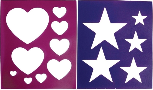 QHP borstelpatroon hart en ster