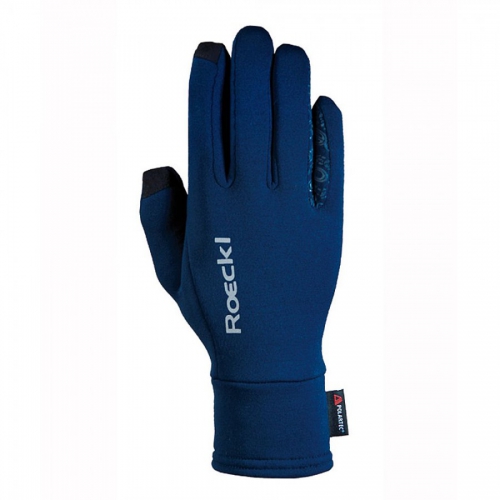 Roeckl Weldon Polartec winter riding gloves Navy