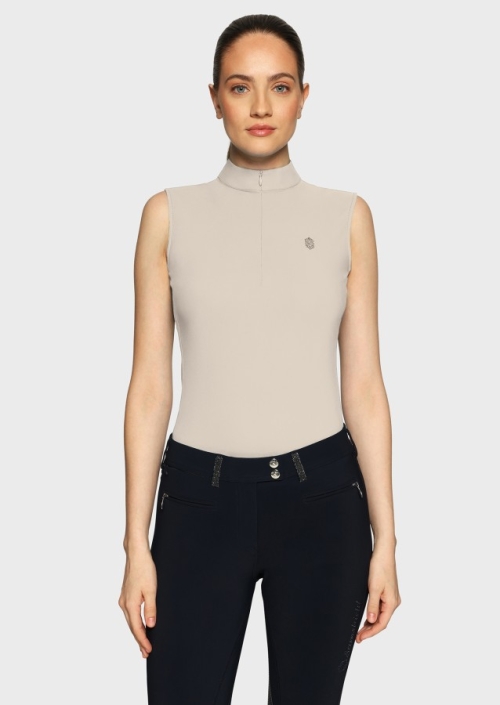 Samshield Bella Sleeveless dames trainings top Beige