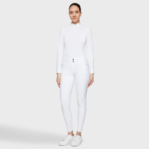 Samshield Clara premium knee grip ladies riding breeches white