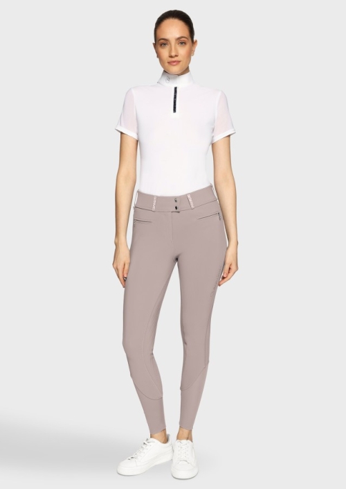 Samshield Claranova Full grip ladies riding breeches Latte