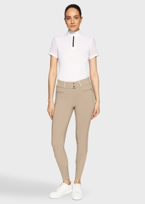 Samshield Claranova full grip ladies riding breeches Sand