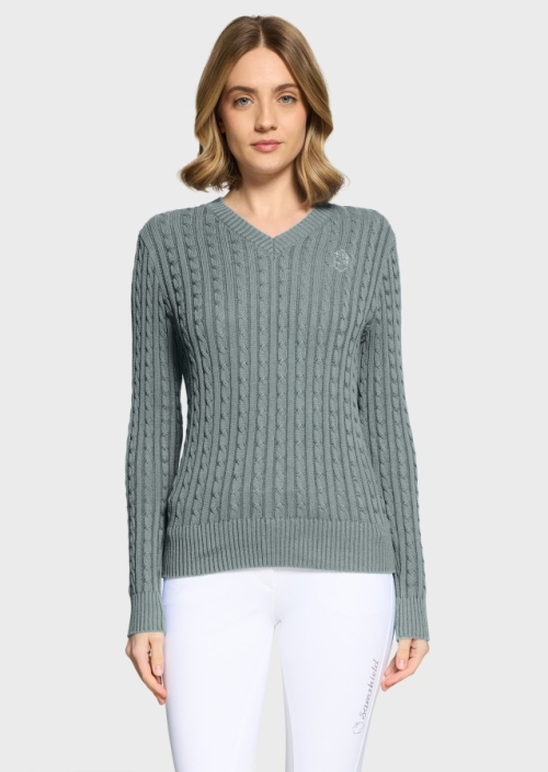 Samshield Lisa twisted ladies knitwear shirt Granit