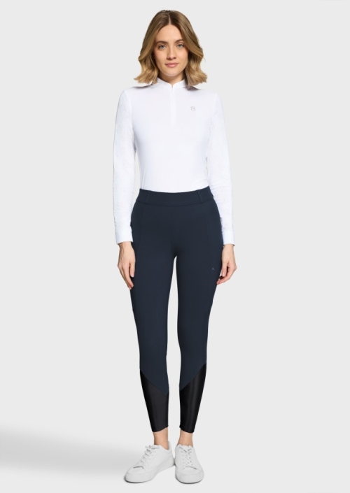 Samshield Tallia comfort full grip ladies riding leggings Navy