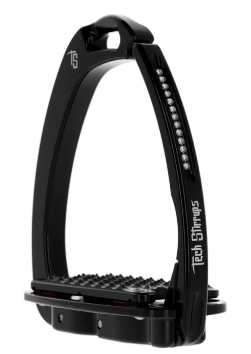 Tech stirrups Venice dressage plus Swarovski Black