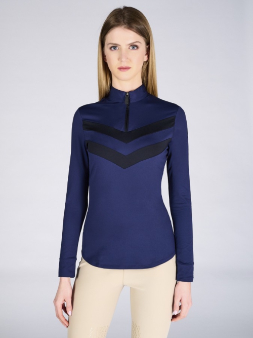 Vestrum Cermes L/S dames trainings shirt Blue Navy